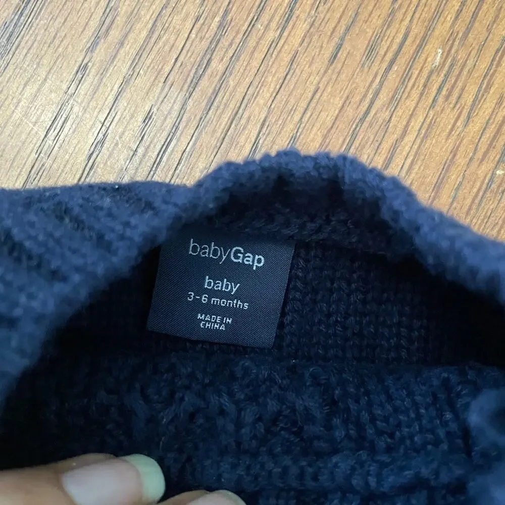 Baby Gap Cable Knit Sweater Romper 3-6m